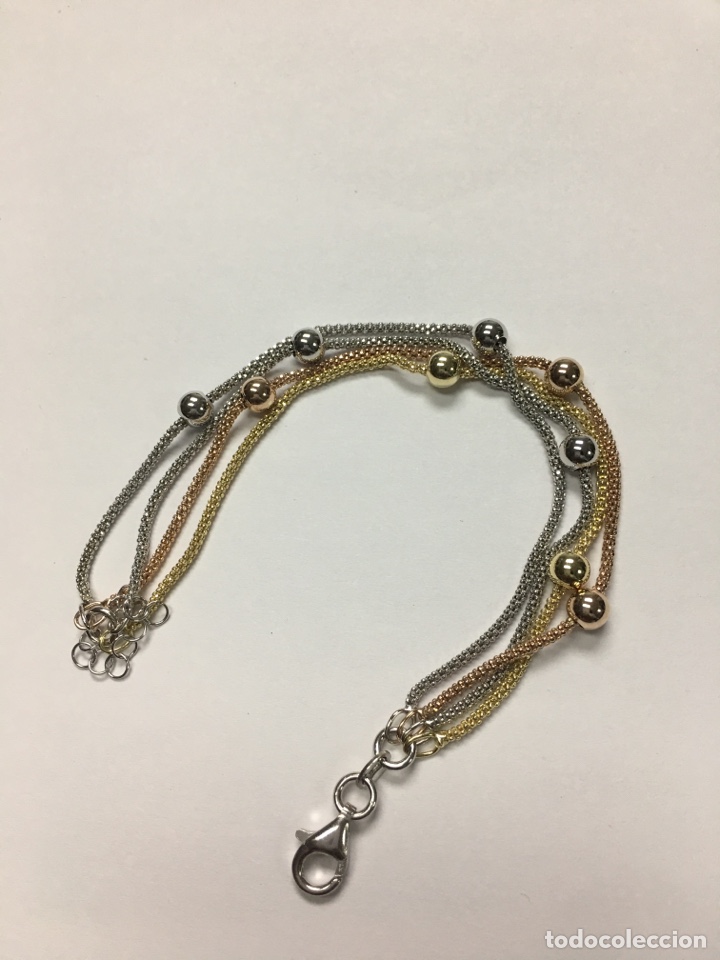 Joyeria: Pulsera de plata tricolor - Foto 3