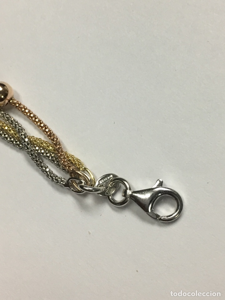 Joyeria: Pulsera de plata tricolor - Foto 4