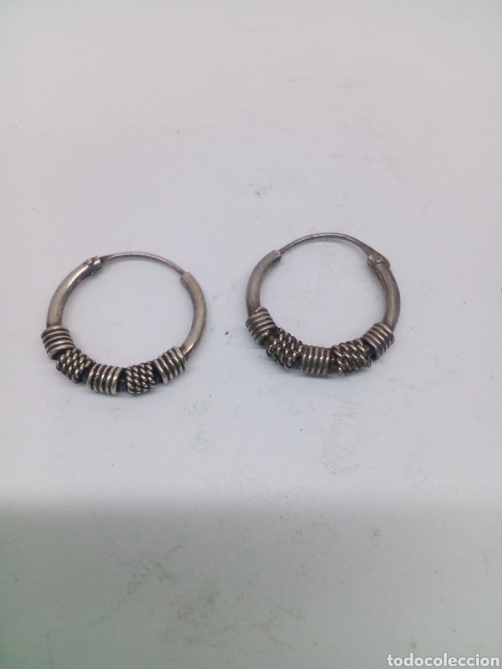 Joyeria: Pendientes aros de plata - Foto 1