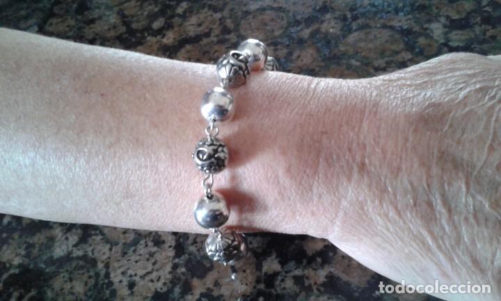 Joyeria: Pulsera de bolas de plata antiguas - Foto 2