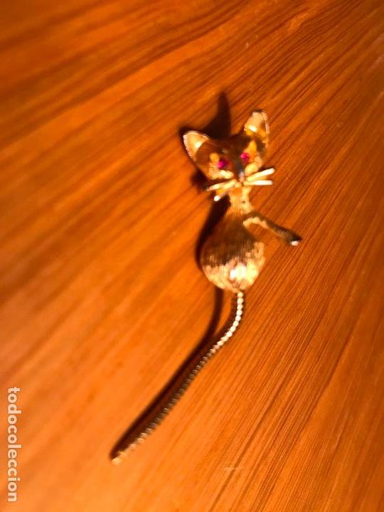 Joyeria: BROCHE: GATITO CON COLA ARTICULADA - Foto 3