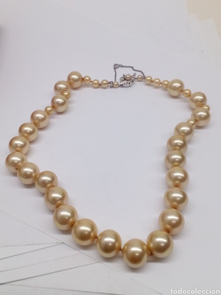 Joyeria: Collar perlas cierre de plata con engaste - Foto 3