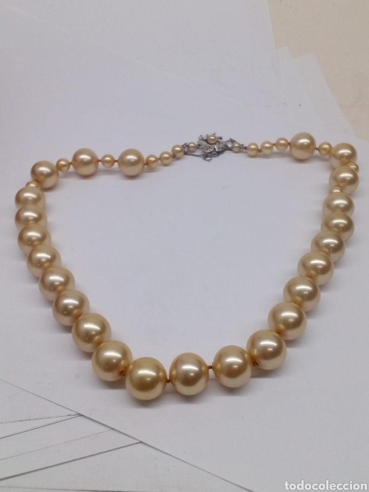Joyeria: Collar perlas cierre de plata con engaste - Foto 4