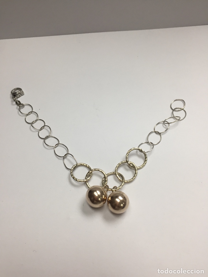 Joyeria: Pulsera de plata con detalles chapados en oro - Foto 1