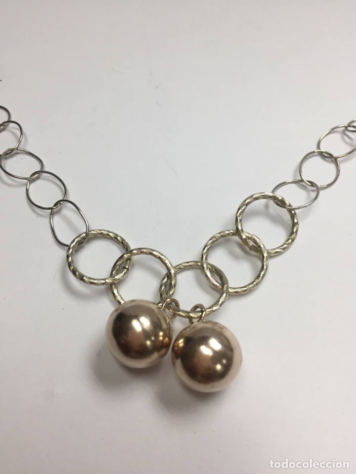 Joyeria: Pulsera de plata con detalles chapados en oro - Foto 2