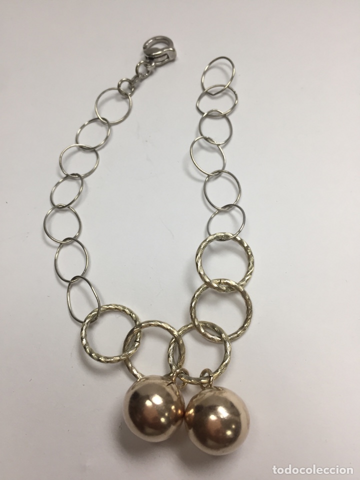 Joyeria: Pulsera de plata con detalles chapados en oro - Foto 4
