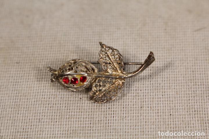 Joyeria: broche con granada en filigrana de plata - Foto 3