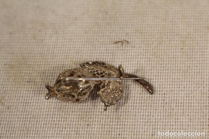 Joyeria: broche con granada en filigrana de plata - Foto 4