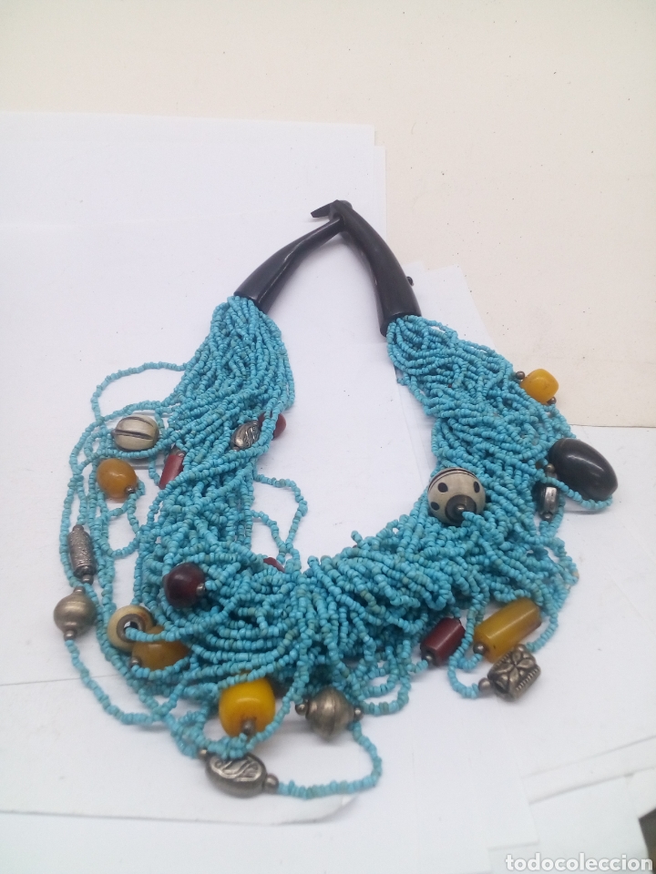 Joyeria: COLLAR DE TURQUESAS CON CIERRE DE MADERA DE EVANO - Foto 1