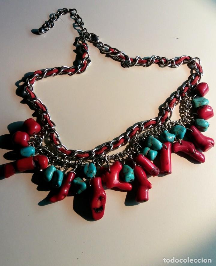 Joyeria: COLLAR CORAL Y TURQUESAS ORIGINALES - Foto 1