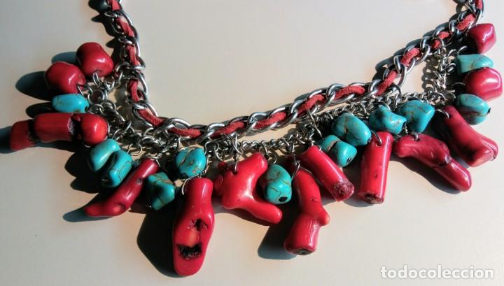 Joyeria: COLLAR CORAL Y TURQUESAS ORIGINALES - Foto 2