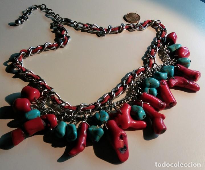 Joyeria: COLLAR CORAL Y TURQUESAS ORIGINALES - Foto 3