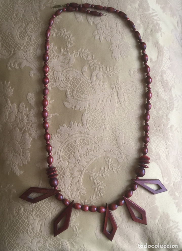 Joyeria: COLLAR DE MADERA NOBLE VINTAGE - Foto 3