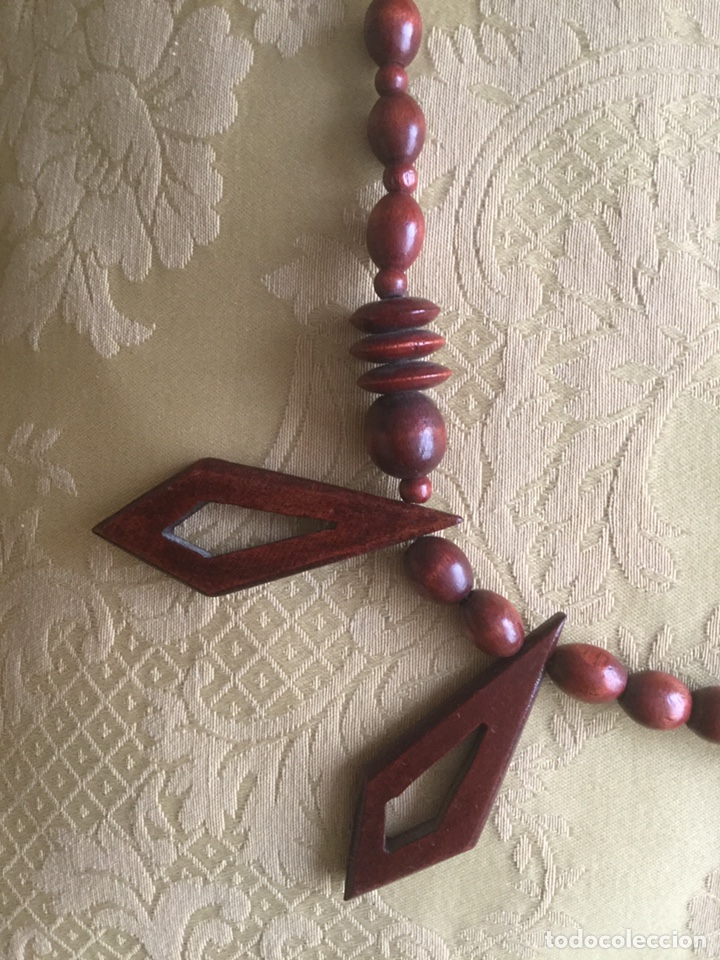 Joyeria: COLLAR DE MADERA NOBLE VINTAGE - Foto 4