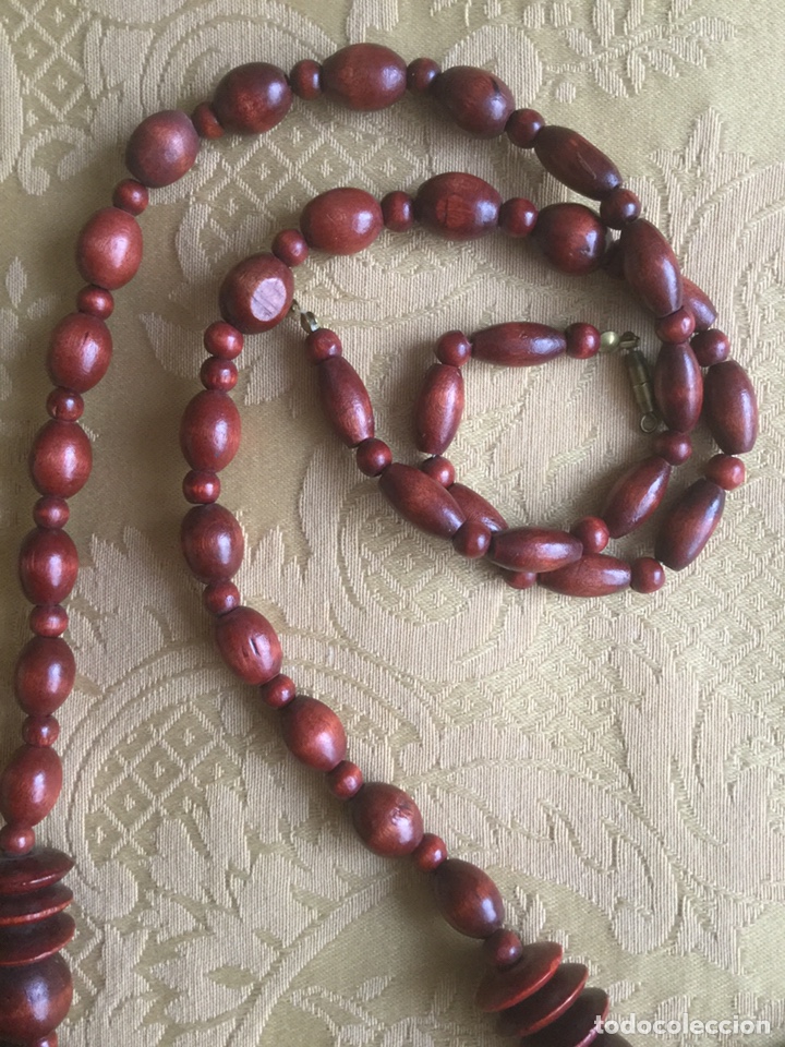 Joyeria: COLLAR DE MADERA NOBLE VINTAGE - Foto 5
