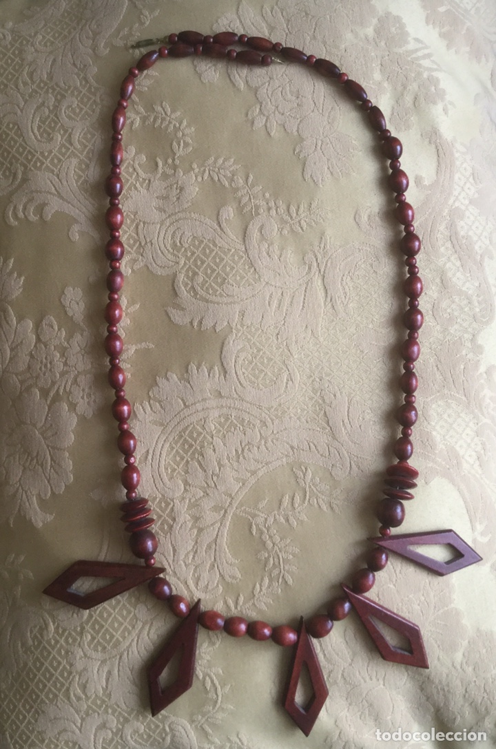 Joyeria: COLLAR DE MADERA NOBLE VINTAGE - Foto 8