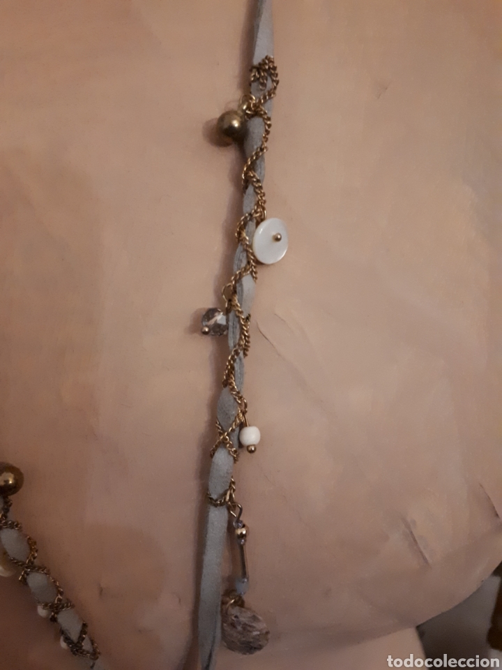 Joyeria: Collar largo cord&oacute;n plano ante - Foto 3