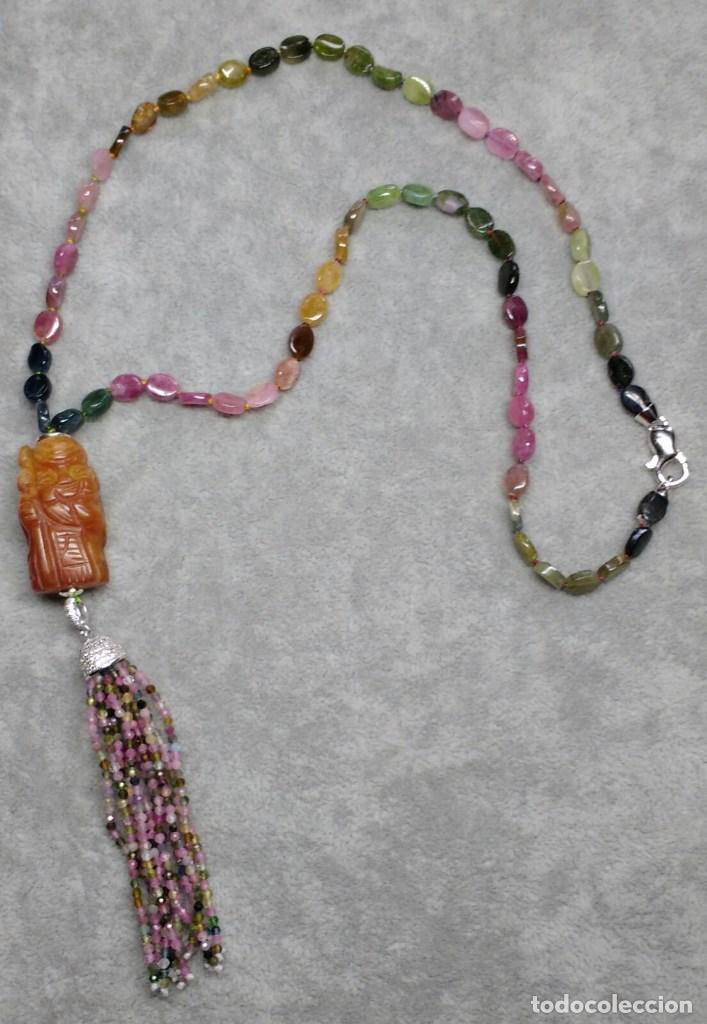 Joyeria: COLLAR DE TURMALINAS Y JADE. - Foto 1