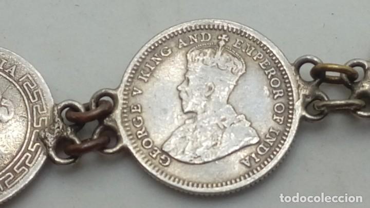 Joyeria: PULSERA DE MONEDAS INGLESAS TODO DE PLATA - Foto 3