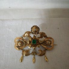 Jewelry: ANTIGUO BROCHE ISABELINO. Lote 137851609