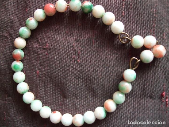 Joyeria: ANTIGUA PULSERA. ART DECO . OPALINA, JADE - Foto 7
