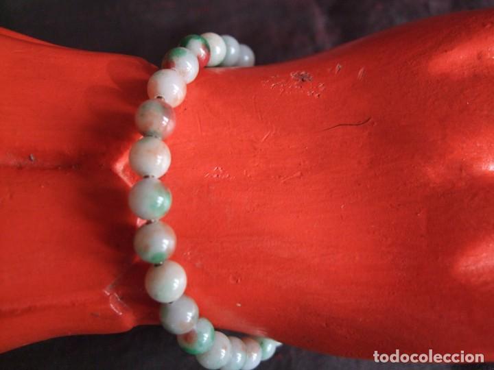 Joyeria: ANTIGUA PULSERA. ART DECO . OPALINA, JADE - Foto 4
