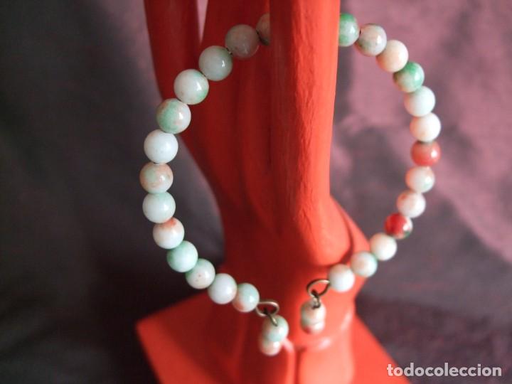 Joyeria: ANTIGUA PULSERA. ART DECO . OPALINA, JADE - Foto 1