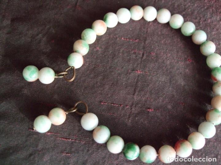 Joyeria: ANTIGUA PULSERA. ART DECO . OPALINA, JADE - Foto 3