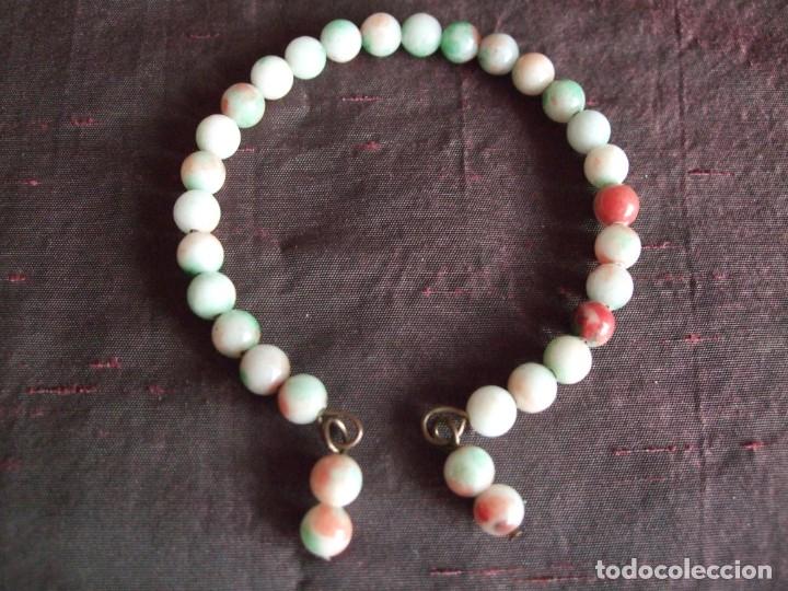 Joyeria: ANTIGUA PULSERA. ART DECO . OPALINA, JADE - Foto 5