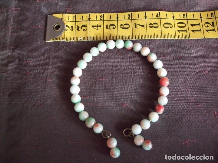 Joyeria: ANTIGUA PULSERA. ART DECO . OPALINA, JADE - Foto 6