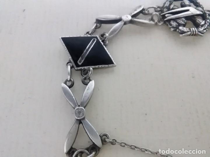 Joyeria: Pulsera de plata 925 y esmaltes del  ejercito del aire - Foto 3