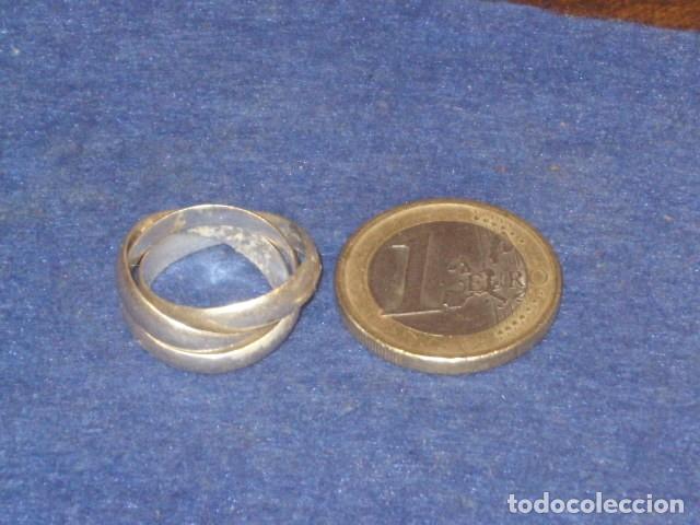 Joyeria: ANILLO DE PLATA ENTRELAZADO. - Foto 2