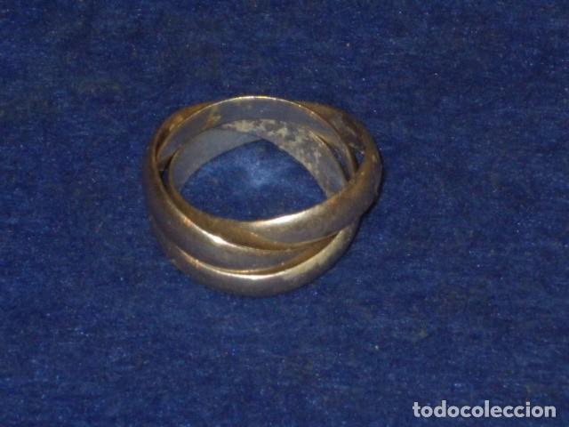 Joyeria: ANILLO DE PLATA ENTRELAZADO. - Foto 3