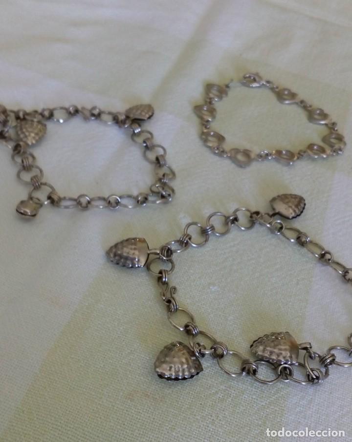 Joyeria: Lote de tres pulseras plateadas - Foto 3