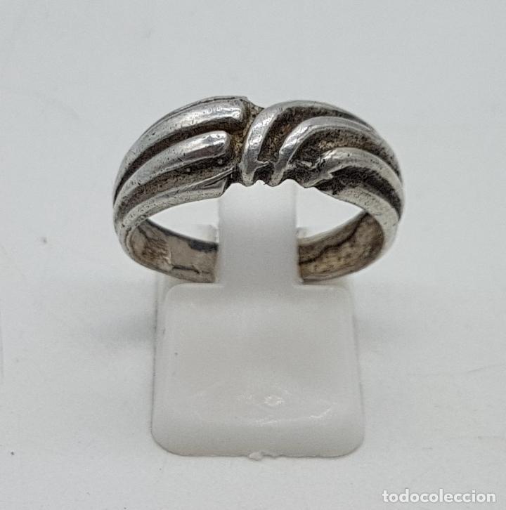Joyeria: Anillo vintage en plata de ley contrastada . - Foto 1