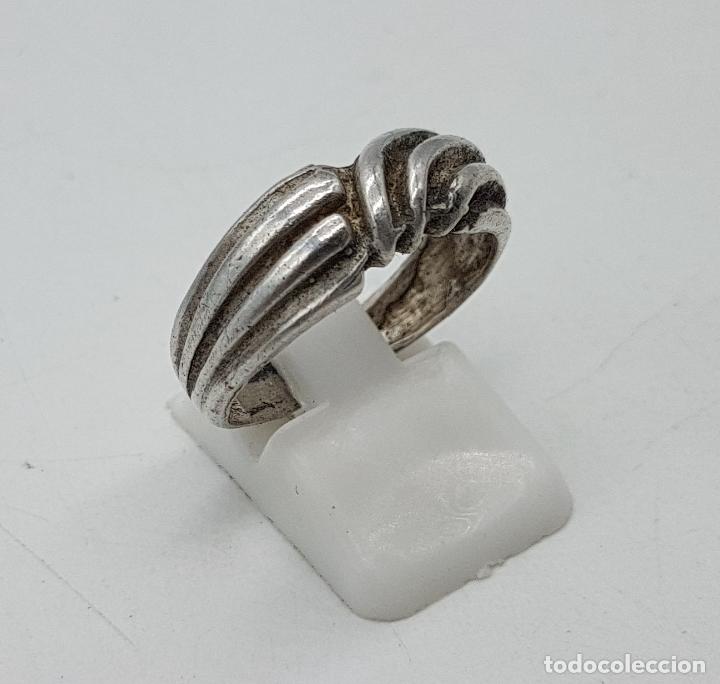 Joyeria: Anillo vintage en plata de ley contrastada . - Foto 3