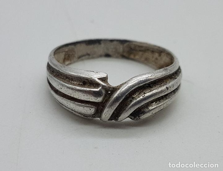 Joyeria: Anillo vintage en plata de ley contrastada . - Foto 4
