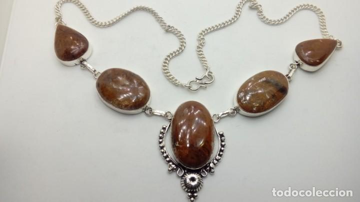 Joyeria: GARGANTILLA PLATA CON JASPE NATURAL - Foto 1