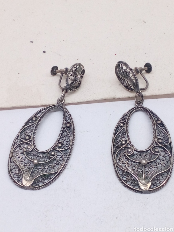 Joyeria: Pendientes de plata bonito dise&ntilde;o - Foto 2