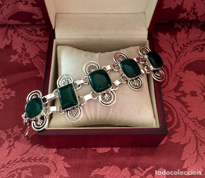 Joyeria: PULSERA - BRAZALETE CON CRISOCOLAS - 45 GRAMOS. - Foto 1