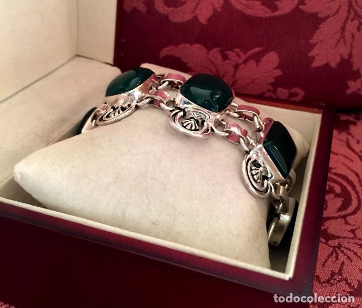 Joyeria: PULSERA - BRAZALETE CON CRISOCOLAS - 45 GRAMOS. - Foto 2