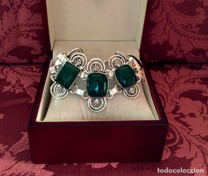 Joyeria: PULSERA - BRAZALETE CON CRISOCOLAS - 45 GRAMOS. - Foto 3