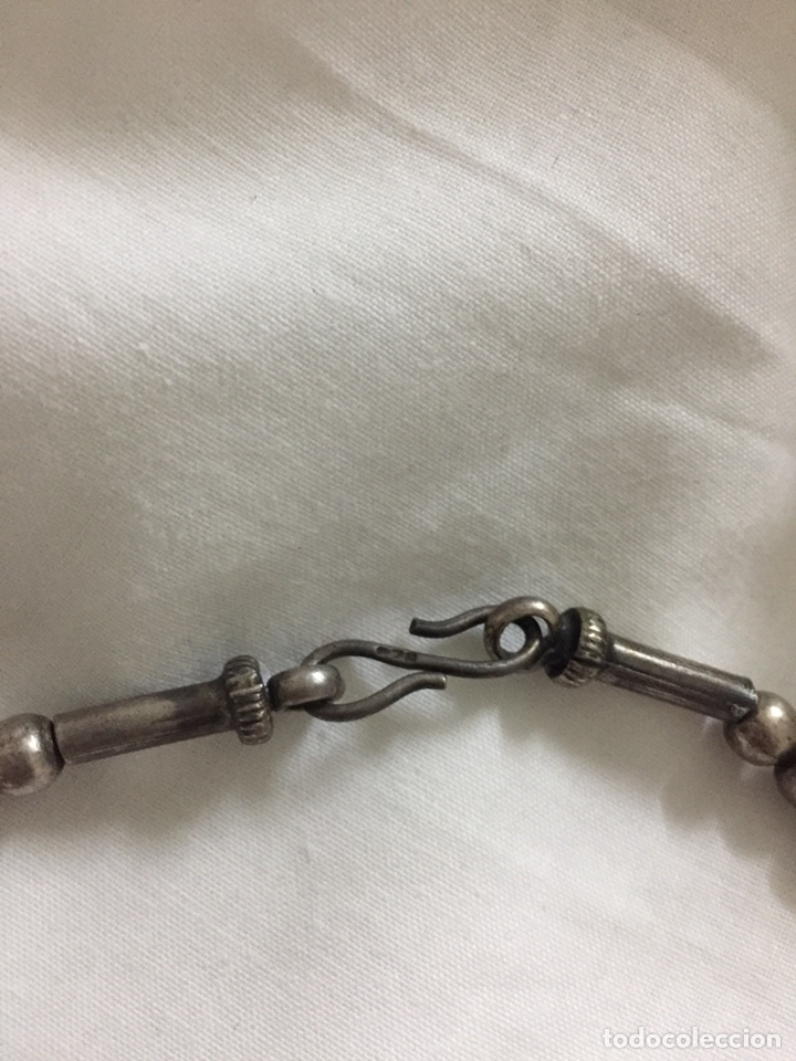 Joyeria: Antiguo collar plata y &aacute;mbar. - Foto 3