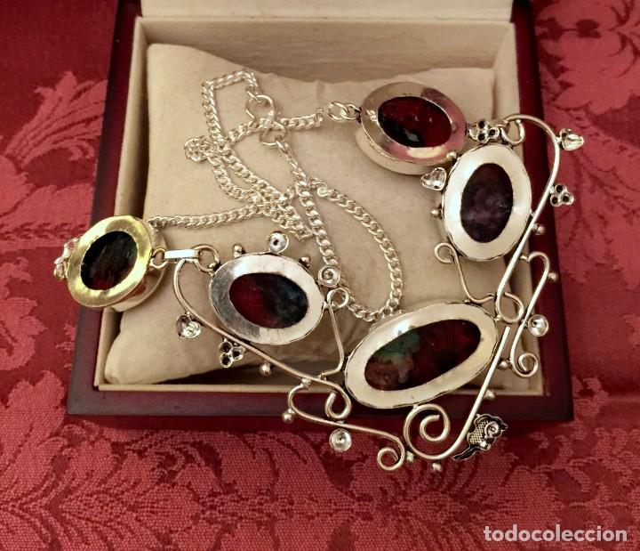 Joyeria: COLLAR - GARGANTILLA CON AGATAS MULTICOLOR - 46 GRAMOS. - Foto 5
