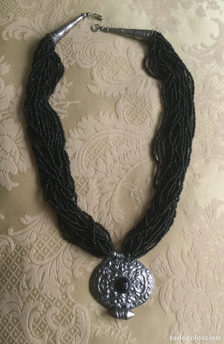Joyeria: COLLAR ETNICO DE ABALORIOS NEGROS - Foto 6
