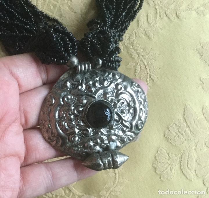 Joyeria: COLLAR ETNICO DE ABALORIOS NEGROS - Foto 7