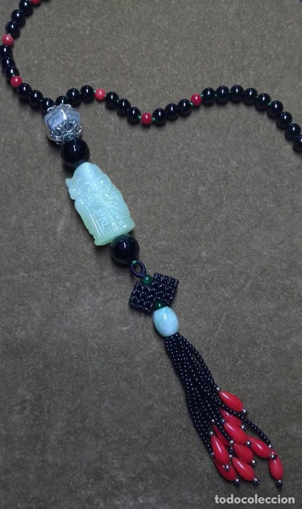 Joyeria: COLLAR DE &Oacute;NIX CON ANCIANO DE JADE. - Foto 2