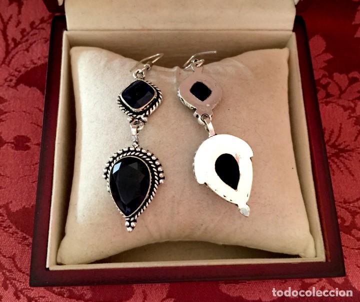 Joyeria: PENDIENTES CON IOLITAS TALLADAS - 17 GRAMOS. - Foto 3