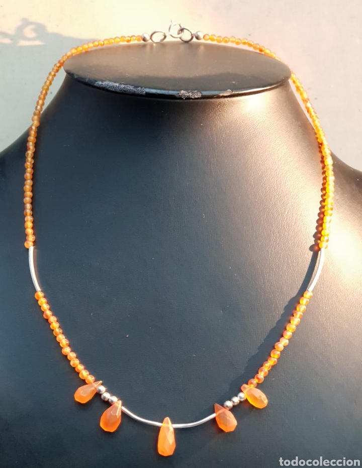 Joyeria: Collar &aacute;gata fuego y plata 925 - Foto 1