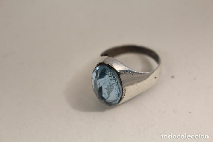 Joyeria: anillo en plata de ley con aguamarina - Foto 1